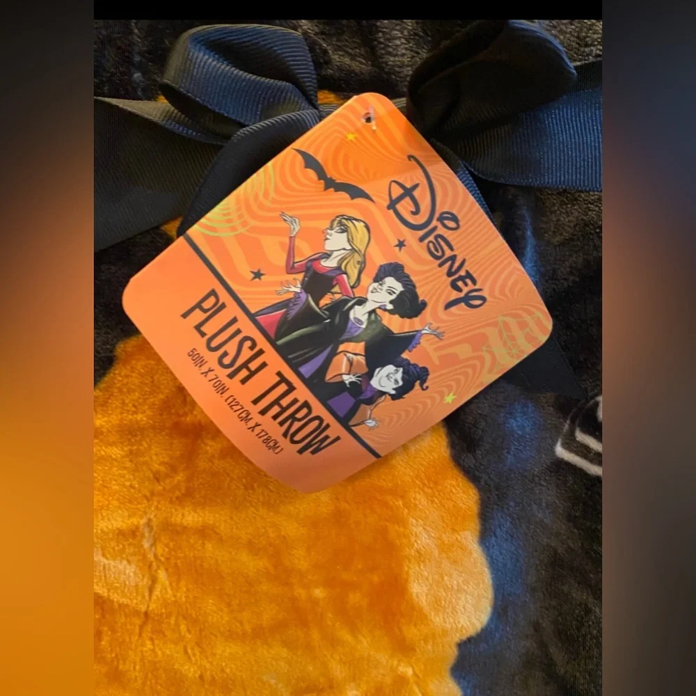 Disney Villains Halloween Hocus Pocus  plush Throw 50”x70” Brand new